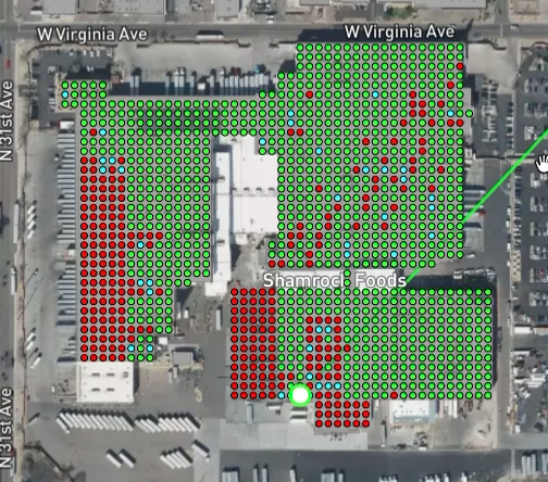 Rooftop mount analysis grid